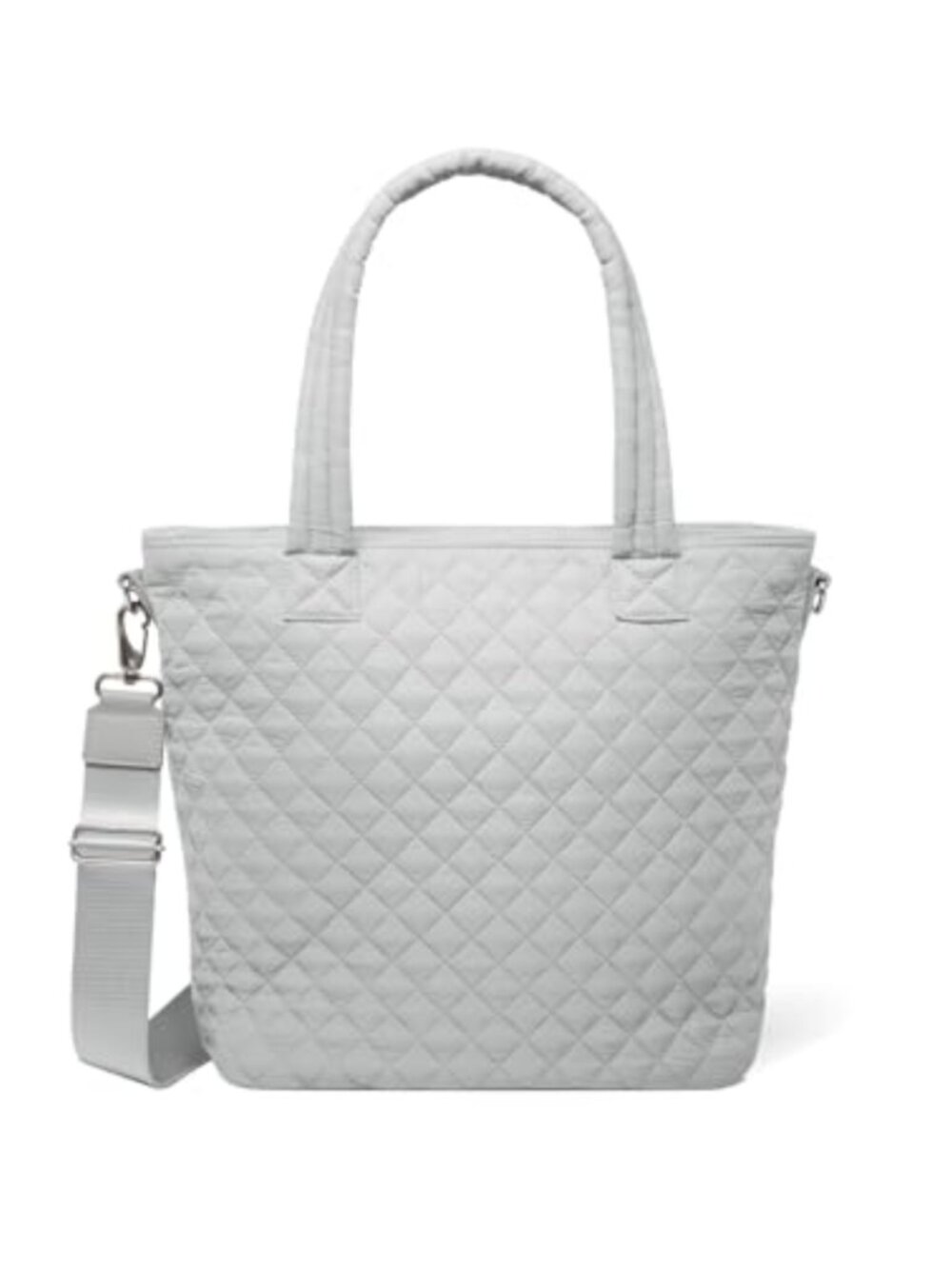 Quilted Nylon Tote Bag Laptop Crossbody Travel Work